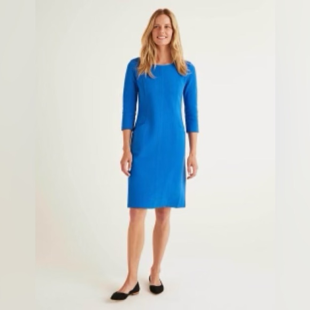 Boden Ellen Ottoman Shift Dress in bold blue 
Size 20/22L